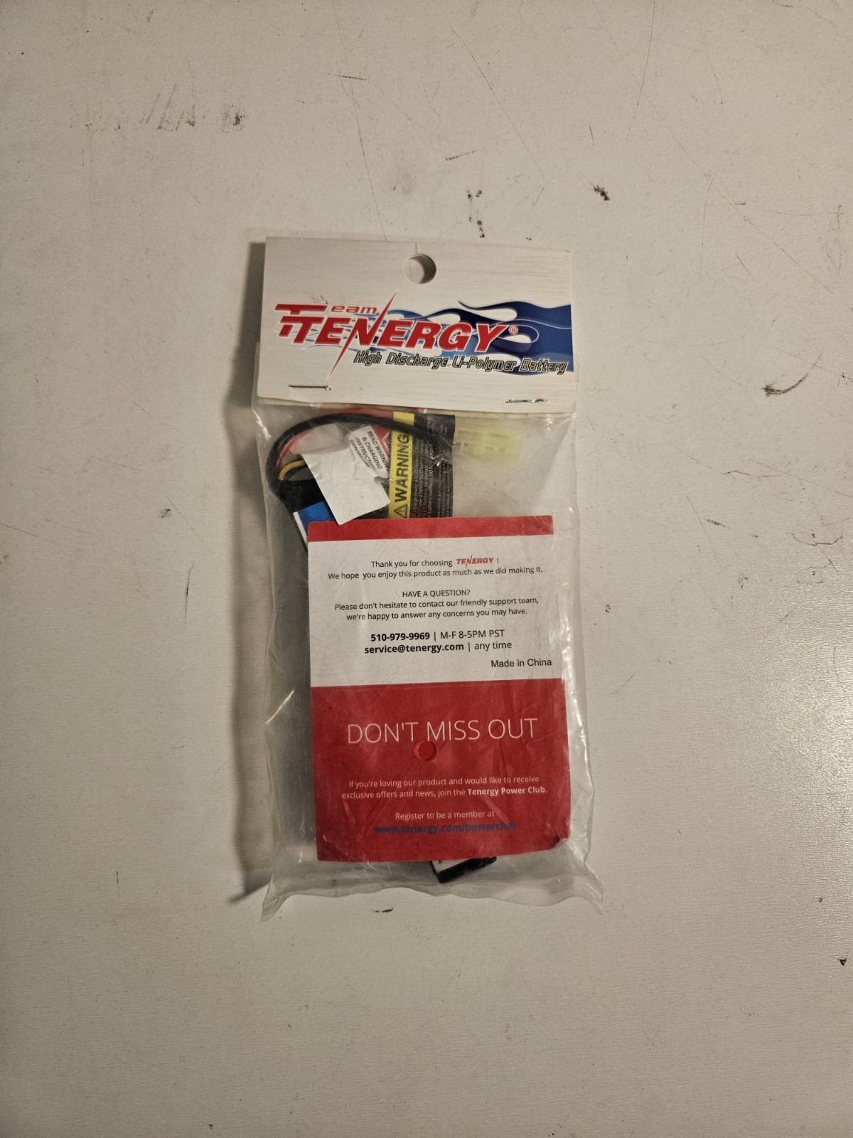 Tenergy LiPo11.1V1200S Stick Battery Pack