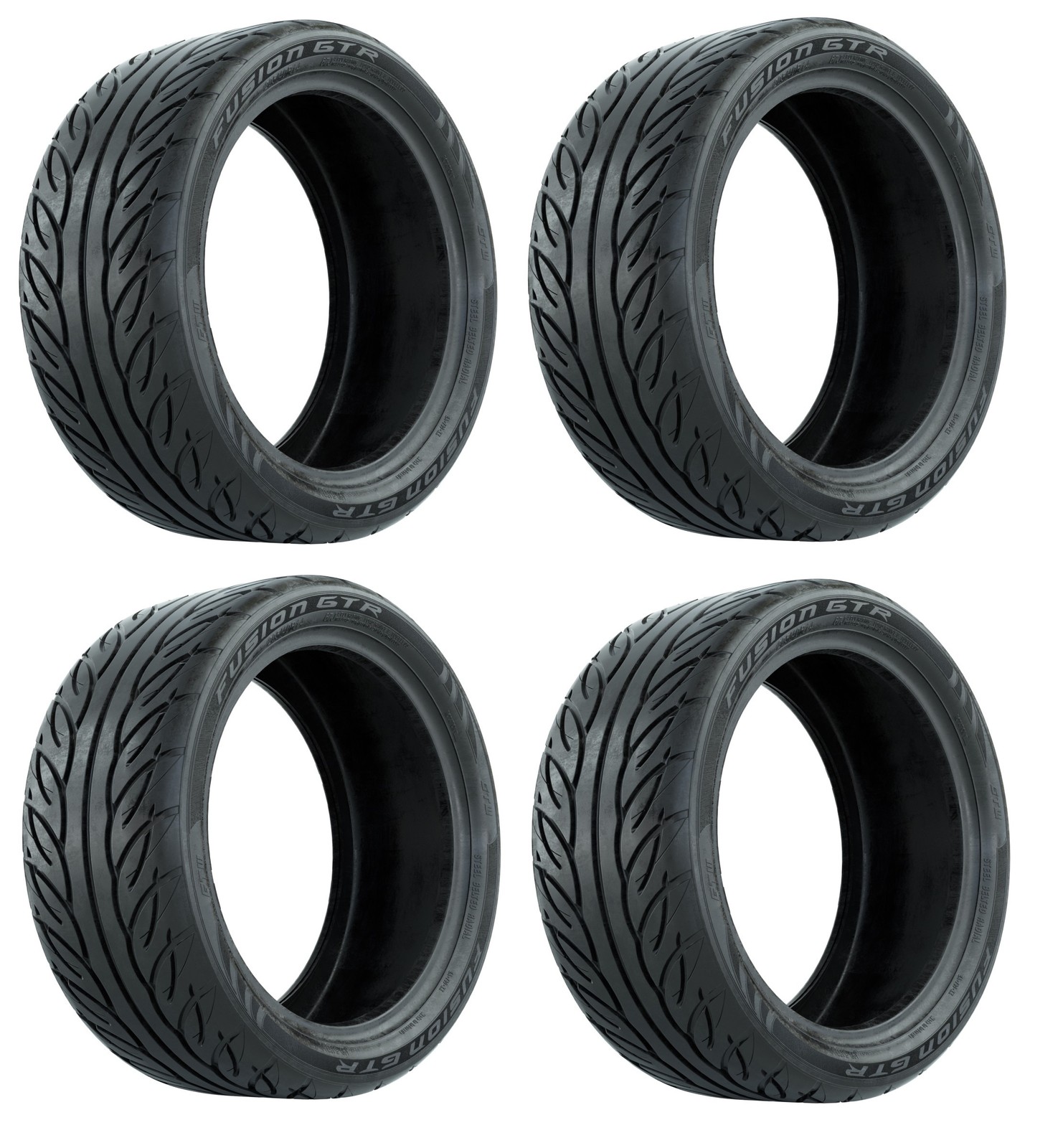 Cart Street Tires 205/40-r14 Gtw Fusion Gtr Steel Belted Radial |set Of 4