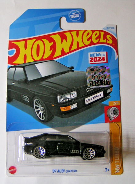 Hot Wheels - '87 Audi Quattro - Factory Sealed - Hw Turbo 2024 - HTD24-image