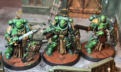 Warhammer 40K Primaris Space Marines Bladeguard Veteranen schön bemalt GW Lot 2