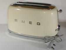 Smeg TSF02CRUK Gloss Cream 4-Slice Toaster with 2 Long Slots