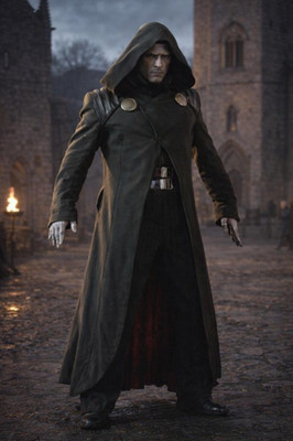 Doctor Doom Inspired Hooded Trench Coat | Supervillain Cosplay
