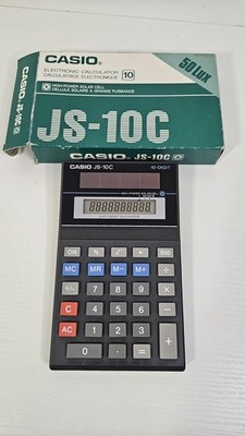 Vintage Casio JS-10 elektronischer Taschenrechner - voll funktionsfähig fantastischer Zustand