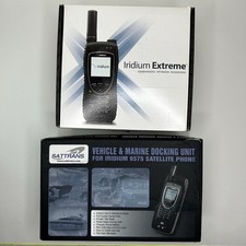 Iridium 9575 Extreme Stellite Phone SATTRANS Vehicle Marine Docking Station