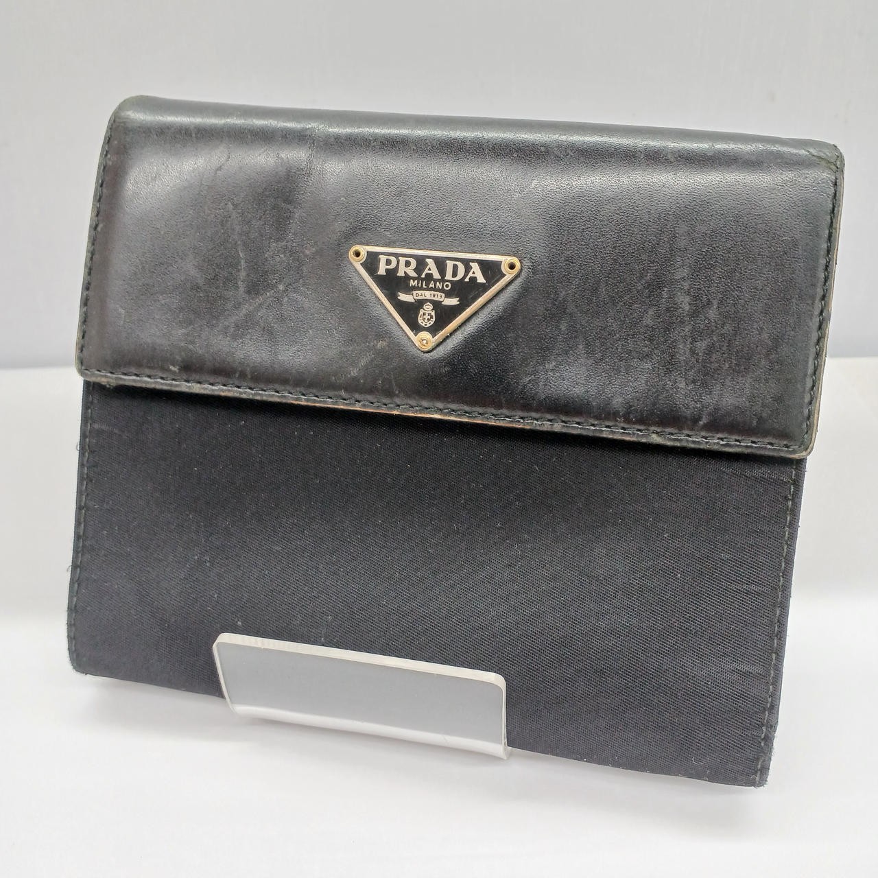 Prada Black Bifold Wallet Pre-Owned Condition Considered No Guarantee