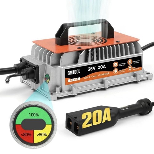 CMTOOL 20 AMP 36 Volt Golf Cart Akku Ladegerät für EZGO TXT, IP67 wasserdicht