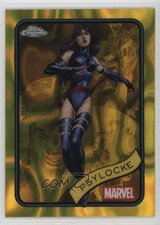 2025 Topps Chrome Marvel Comics Yellow Lava Refractor Psylocke #135 b7b