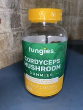 Fungies Cordyceps Mushroom Gummies  Energy Support  Mango and Pineapple (120 Ct)