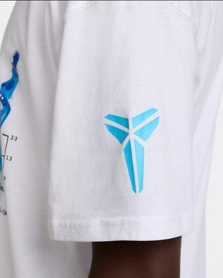 Nike Kobe X-Ray Broken Not Beaten Large White Blue T-Shirt L