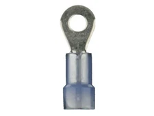Install Bay BNRT10 Blue Nylon Ring Terminal, 16/14 GA, #10, 100 Pack