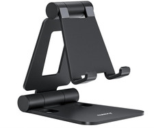 Dual Folding Cell Phone Stand Fully Adjustable Foldable Desktop Phone Holder ...