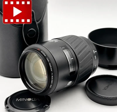 [Near MINT] Minolta AF 100-300mm F/4.5-5.6 Lens w/Case For Sony A From Japan - Image 1 of 4