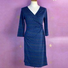 SKIES ARE BLUE ANTHROPOLOGIE WRAP DRESS SZ XS