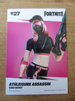 Card Panini FORTNITE 2021 Epic games / #27 ATHLEISURE ASSASSIN