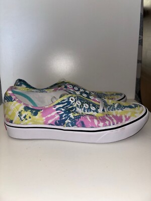 Vans Low Top Tie Dye Casual Skate Shoes Orchid/Blue Comfy Cush UK EU 39  UK - Main Image