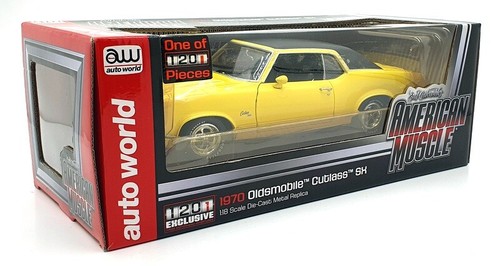 Auto World 1/18 Scale - AMM996/06 - 1970 Oldsmobile Cutlass SX - Rally Yellow - Picture 5 of 5