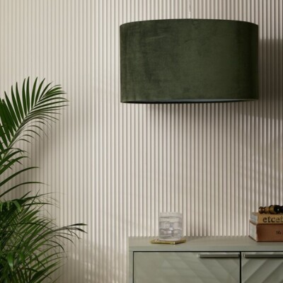 Habitat Samt & Folie 40 cm Trommelschirm - Schnittlauch