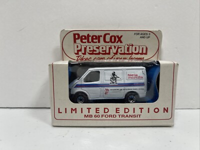Vintage Boxed Limited Edition Matchbox No. MB60 - 'Peter Cox' Ford Transit (NIB)