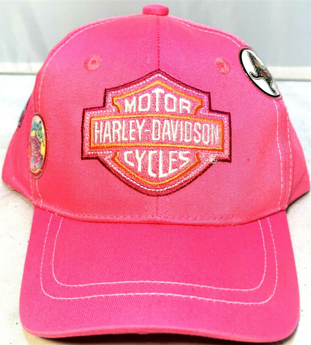 INFANT BABY GIRLS HARLEY DAVIDSON PINK EMBROIDERED B&S