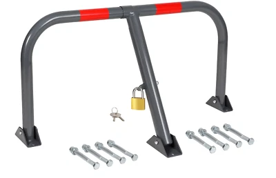 COCUS REDUCED TO CLEAR Foldable Support Parking Bollard Galvanised Steel Barrier