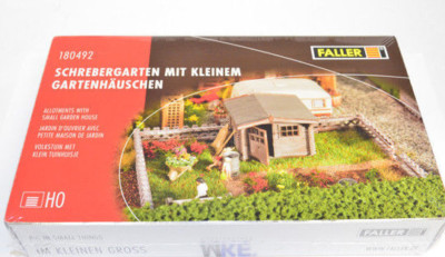 Faller H0 180492 Schrebergarten mit Gartenhaus Bausatz NEU in OVP