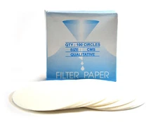 (100) Qualitative Filter Paper, 9cm, Medium Speed (85 gsm), 10 micron Pore Size