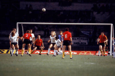 West Germany Horst Hrubesch Karl-Heinz Rummenigge Hansi Muller and- Old Photo