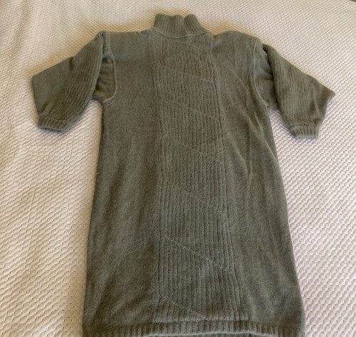 Claude Montana, Claude Montana Vintage Midi Marrone Maglione Vestito Maglia Cavo Donna Taglia M/L Italia