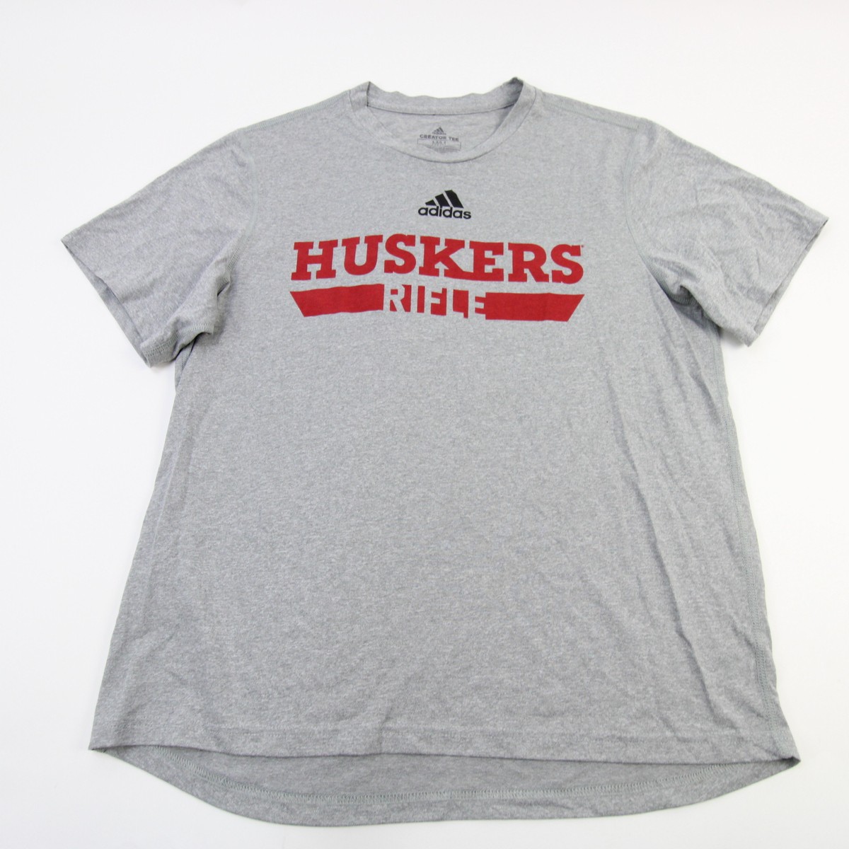 Nebraska Cornhuskers adidas Creator Short Sleeve Shirt Men's Gray New