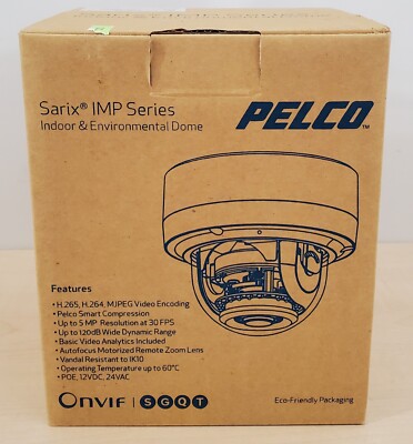 Pelco IMP331-1IS 1/2.8'' CMOS, 2048x1536px, 3MP, 30 FPS, PoE Indoor Dome Ca_1.2_5