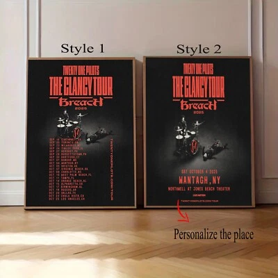 Twenty One Pilots The Clancy Tour Breach 2025 Poster