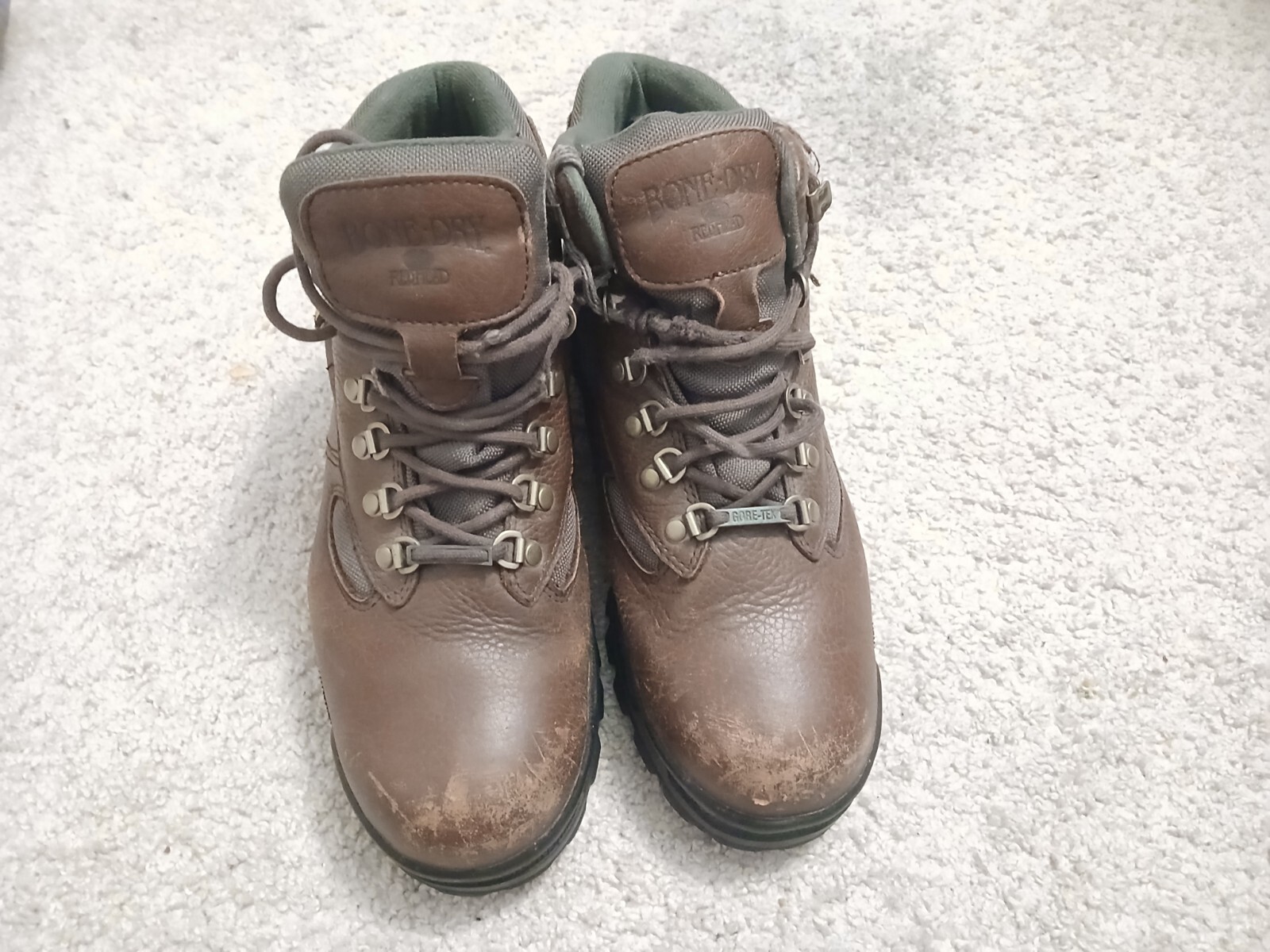 Redhead Combat Boots Gore Tex Work Brown Leather Men's Size 10.5-image