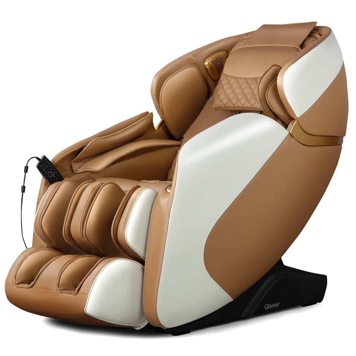 Costway Shiatsu Massage Cushion w/Heat Massage Chair Pad Back Massager Glod  