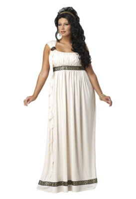 Sexy Olympic Goddess Toga Plus Size Adult Halloween Costume