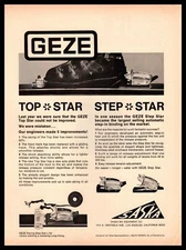 1967 Geze Step Star Saska Ski Equipment Step-In Snow Ski Bindings Print Ad