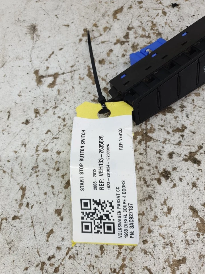 Volkswagen Passat Cc 2008-2012 Start Stop Button Switch  - Image 3 of 3