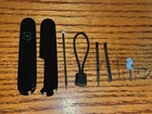 New Victorinox 91mm PLUS HANDLE / SCALE 9 Piece KIT in BLACK   Inc Pen