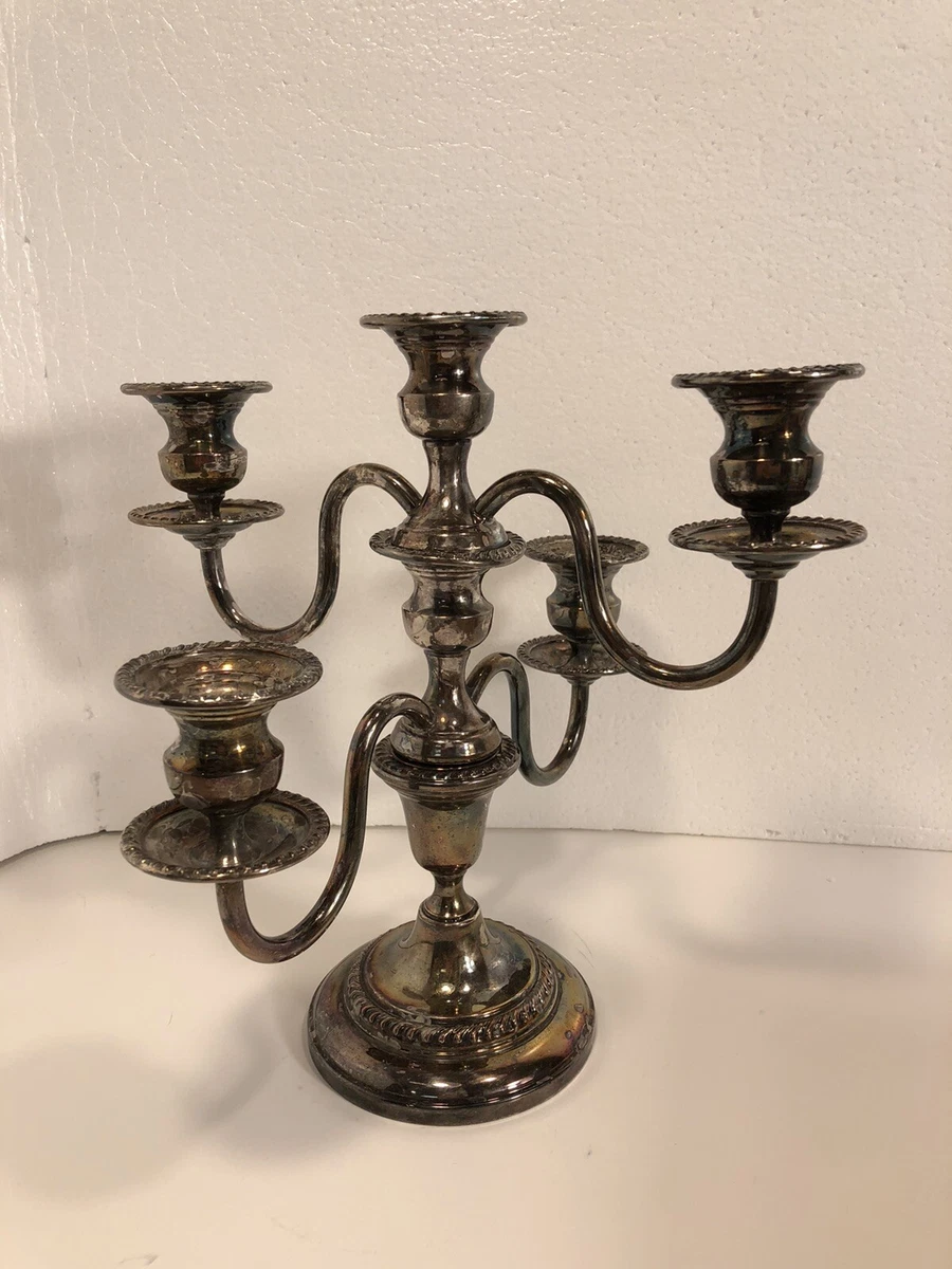How to clean deals silver plated candle holders