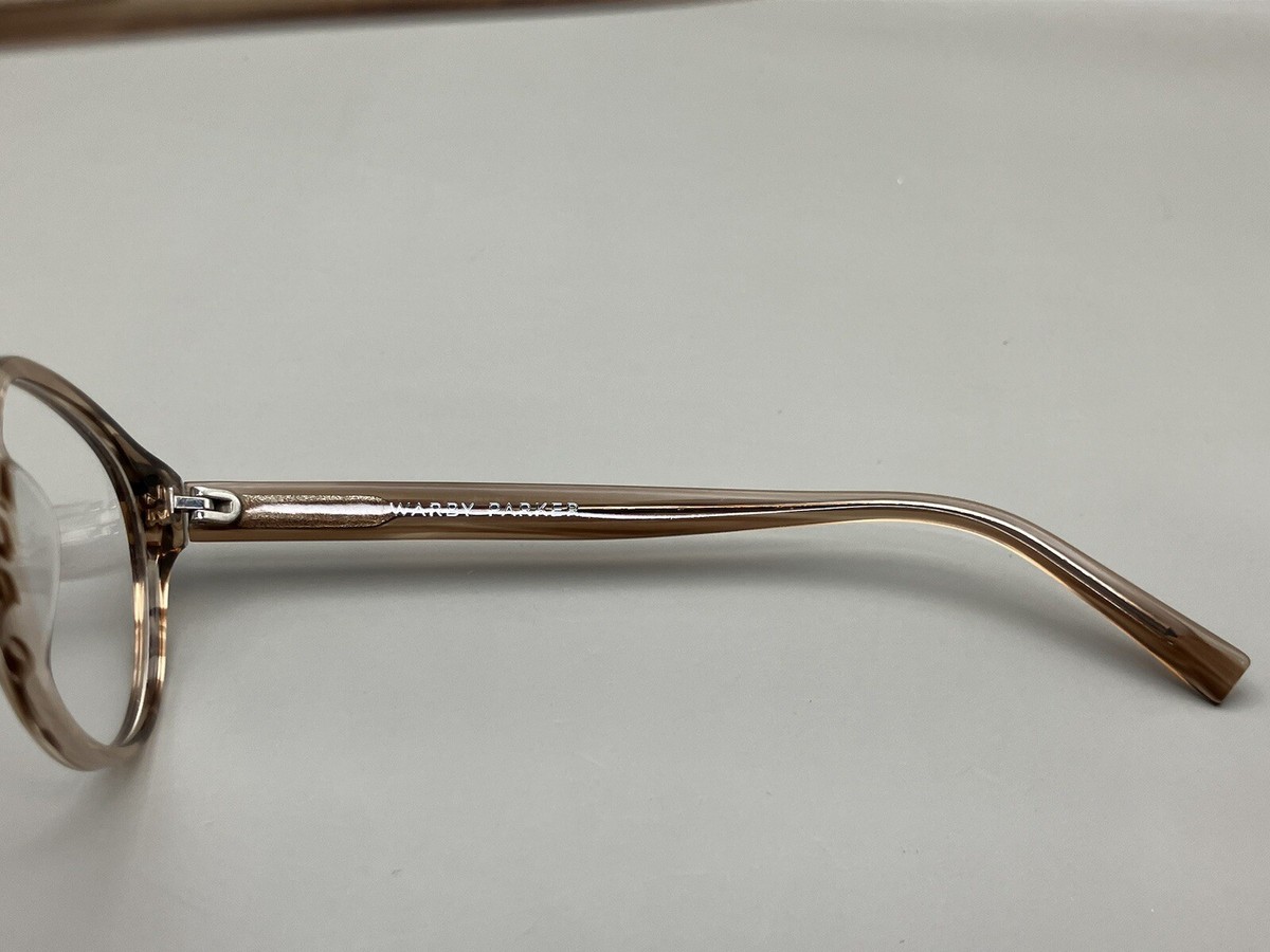 Warby Parker Chestnut Crystal Round Optical Glasses Low Bridge Fit Hughes Low Bridge Fit Eyeglasses in Chestnut Crystal — Wide  main image 2