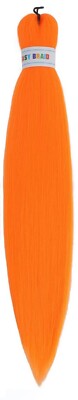 8 Packages of Bright Orange Pre Stretched Braiding Hair 26'' Lengths