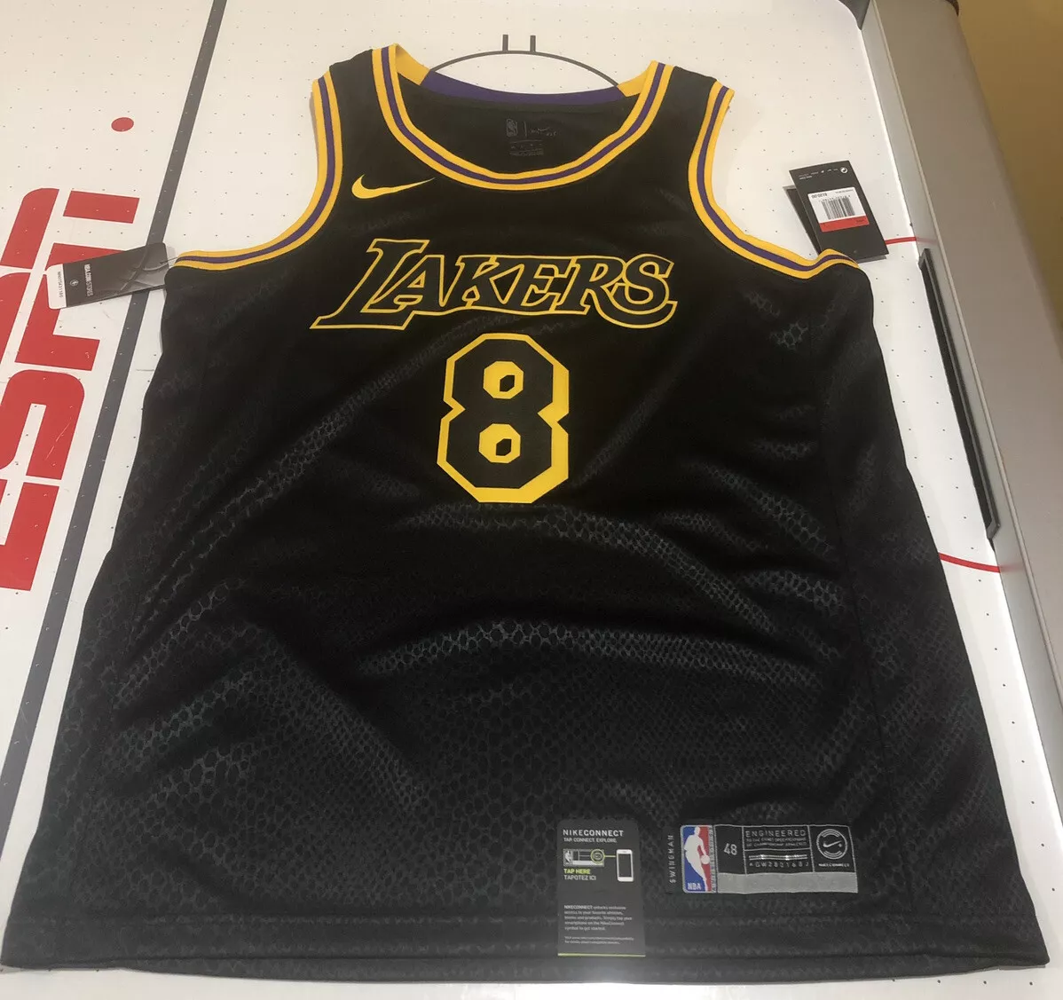 Los Angeles Lakers Kobe Bryant Black Mamba City Jersey