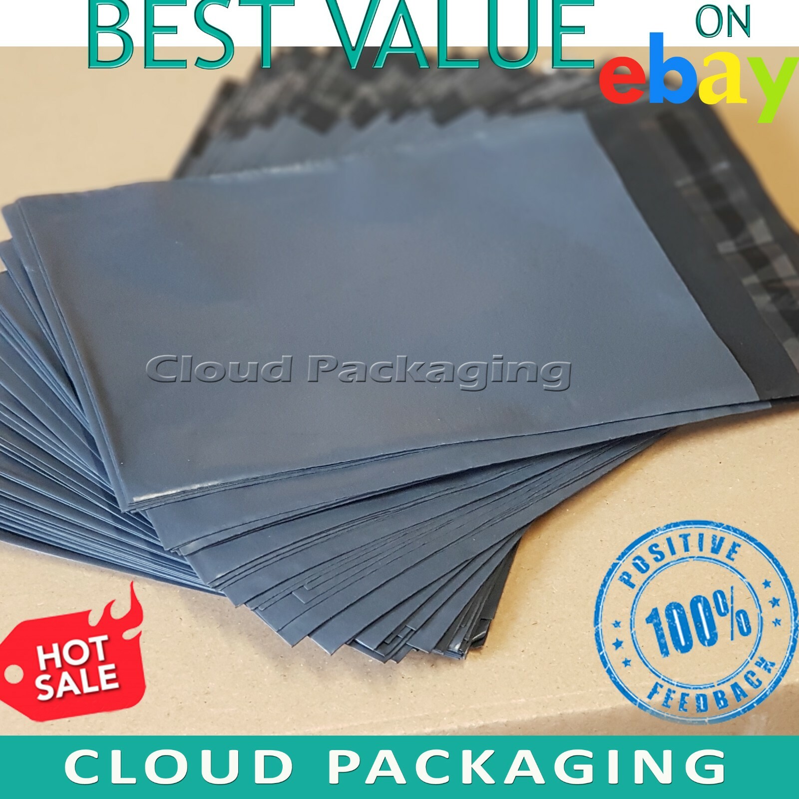 Grey Mailing Bags Strong Postal Poly Postage Self Seal All Sizes Cheap 🔥
