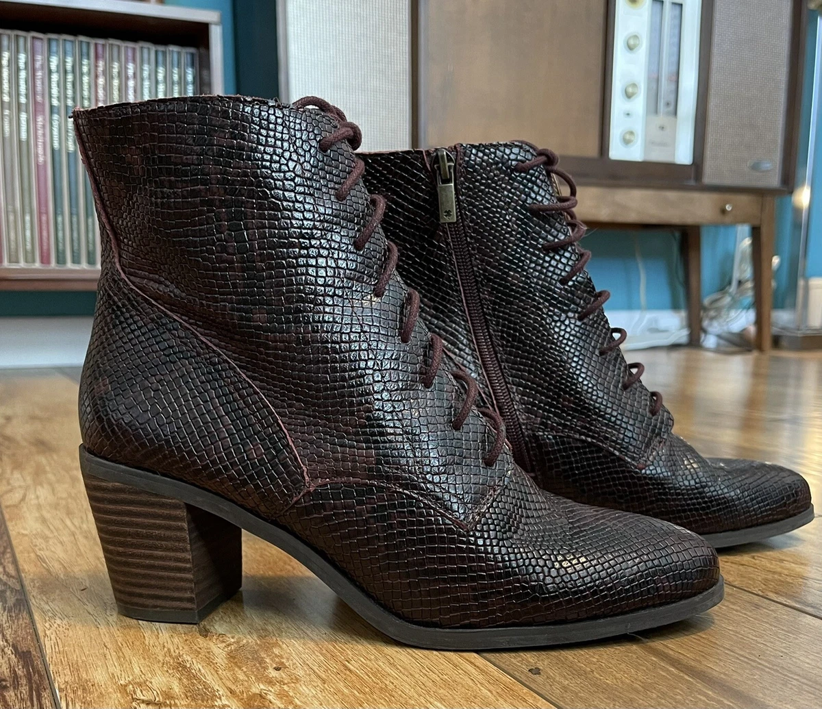 Lucky brand snakeskin boots hotsell