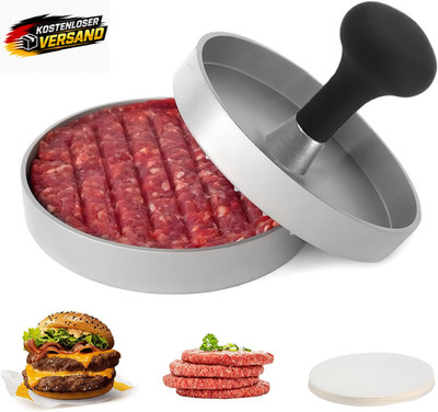 Burgerpresse Patty Maker, 11,7 Cm, Lebensmittelechtes Aluminium, Hamburger-Patty