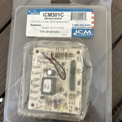 ICM301C ICM Controls Defrost Control Board 30/60/90 Minutes OEM Replacement