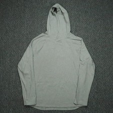 Mizzen Main Hoodie Mens Medium Gray Lightweight Hooded Preppy Stretch