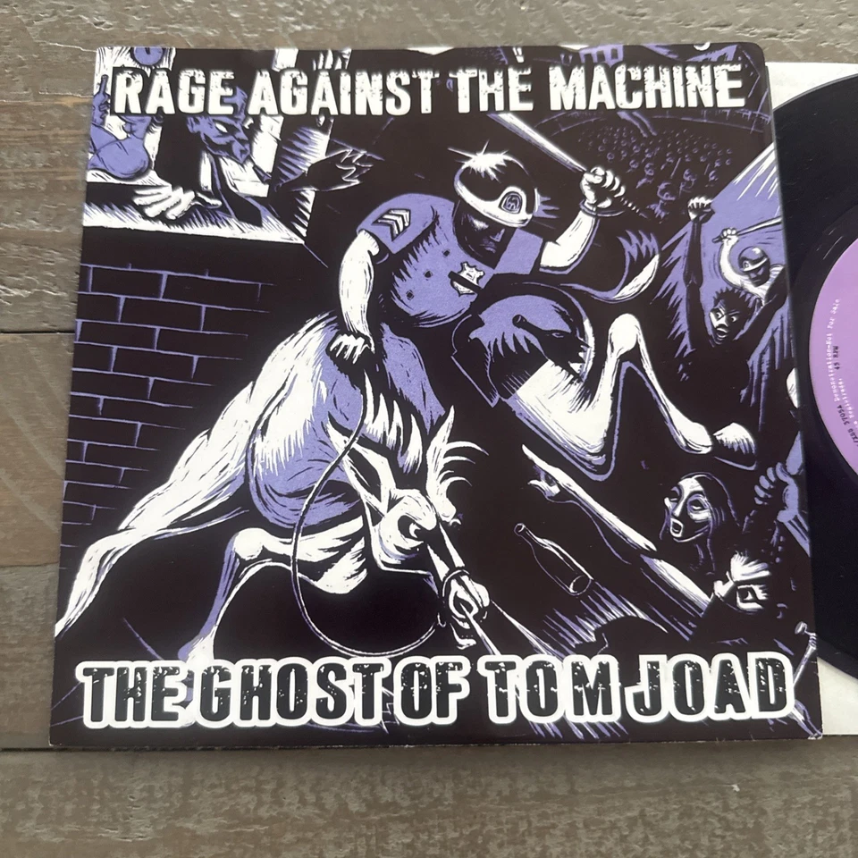 Rage Against The Machine RATM "The Ghost of Tom Joad" 7" Vinyl Purple Promo - Image 2 of 4