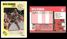 Mitch Richmond Rookie Of Year 1989-90 Fleer #56 RC Warriors NBA Basketball Card. rookie card picture