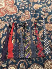 Beau Ties Vermont Handsewn Silk Bow tie Self Tie Lot Of 8 USA Abstract Nautical