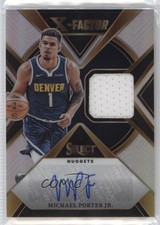 2023-24 Select X Factor Memorabilia Signatures 4/125 Michael Porter Jr Auto 18ci